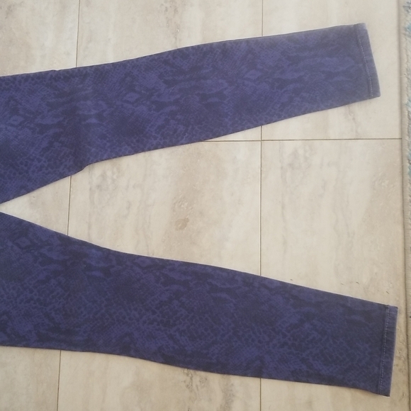 CURRENT/ELLIOT the ankle skinny blue ribbon Size: XS | US 24 animal print cotton - Picture 14 of 16